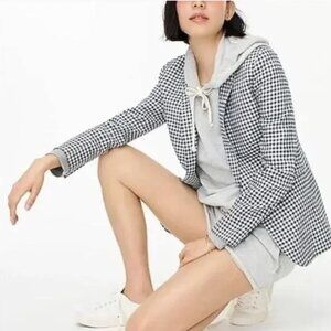 J. Crew Blue and White Gingham Parke Blazer